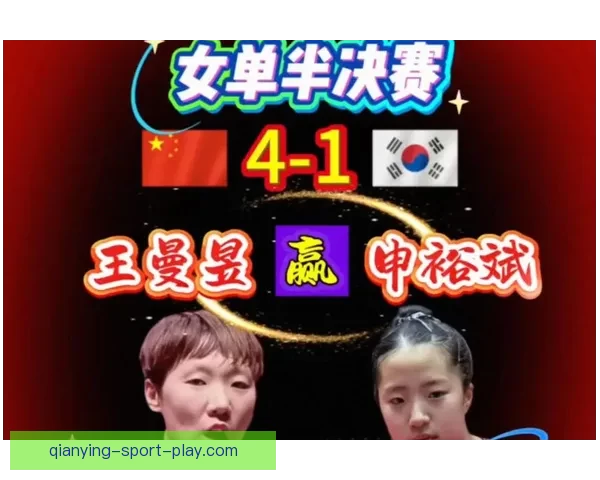 王曼昱4-2战胜申裕斌感谢马导执教展望决赛对阵莎莎
